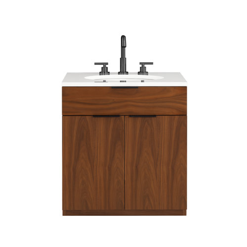 Bexley 24" WallMounted Single Bathroom Vanity with Quartz Top